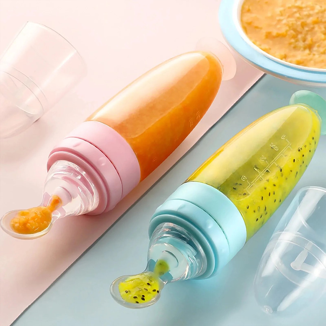 SoftSpoon, bottiglia in silicone con cucchiaio - Image 3