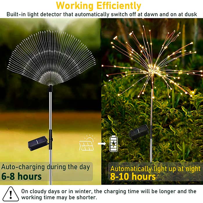 SolarFireworkLamp, lampada solare (90 luci LED) - Image 4