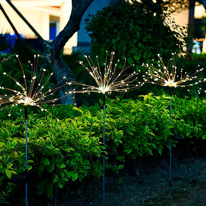 Le luci solari hanno 2 modalità di illuminazione - luce fissa e lampeggiante!