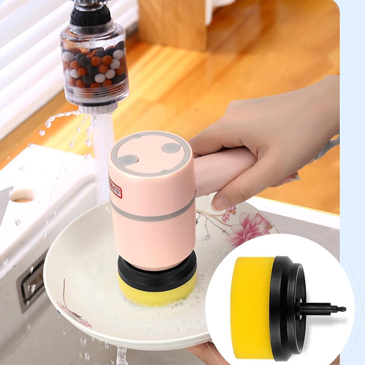 Spinny, la spugna elettrica multiuso con testa rotante a 360° - Image 4