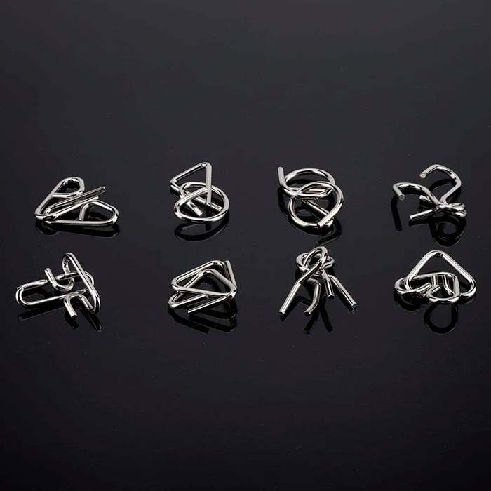 SpiralPuzzle Set di Puzzle in Metallo da 8 Pezzi - Image 6