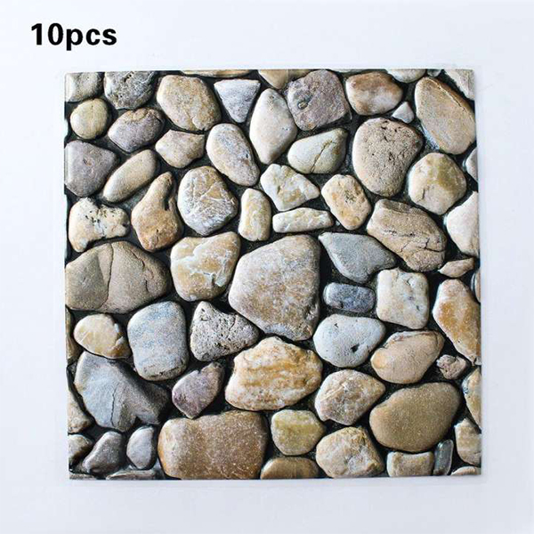 Stones3DWallpaper, adesivi murali tridimensionali con imitazione della pietra (10 pz.) - Image 3
