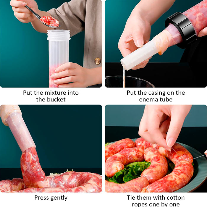 Stuffer, un dispositivo per riempire salsicce, salami e simili alimenti - Image 8