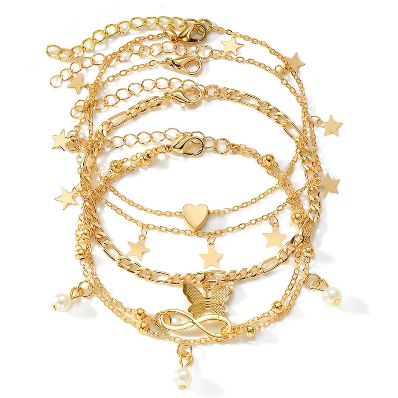 SummerSet, set di 4 braccialetti per caviglia - Image 7