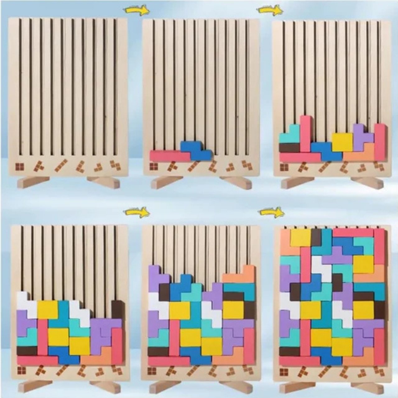 Tetris, giocattolo didattico in legno - Image 6