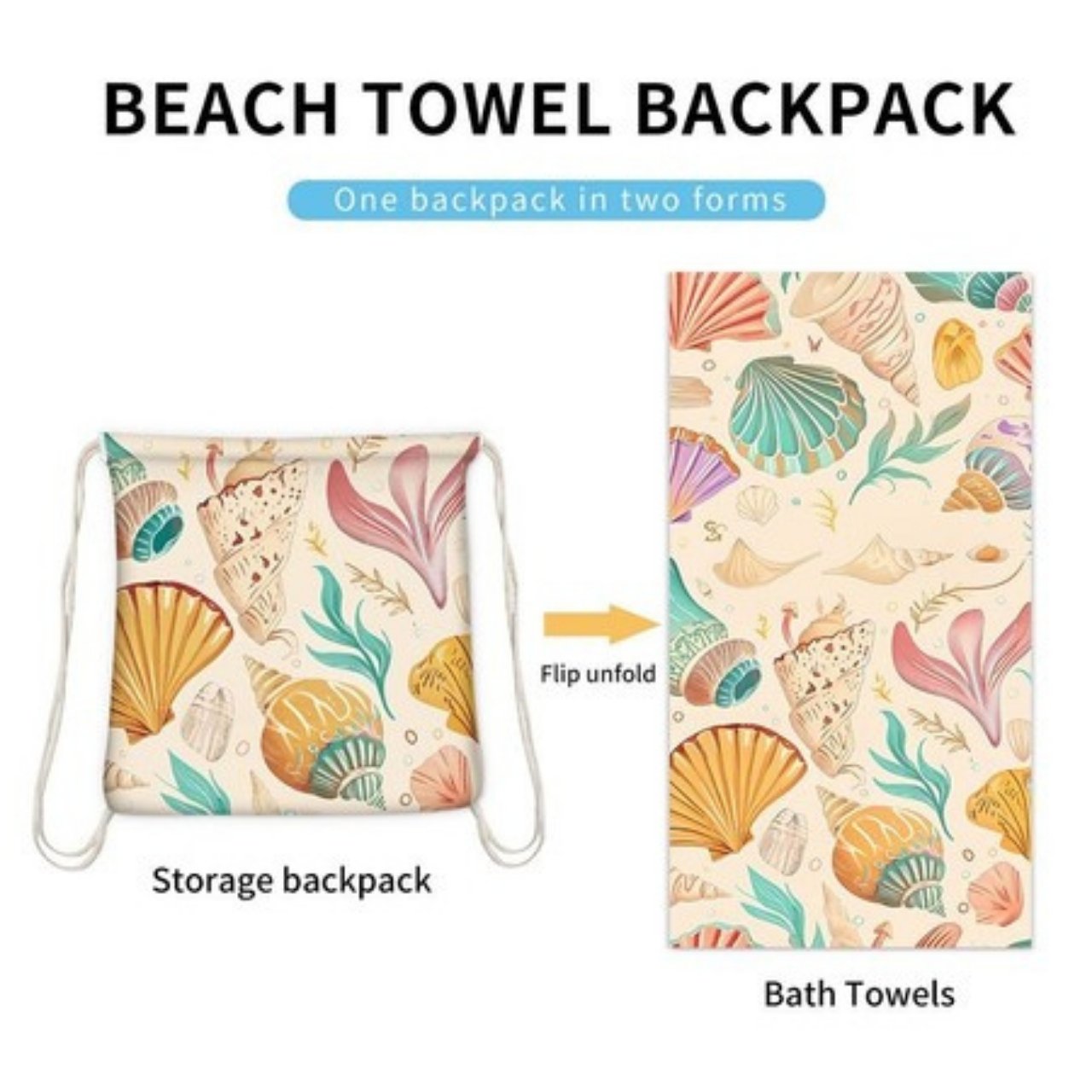 TowelBag, 2in1 asciugamano e zaino - Image 6
