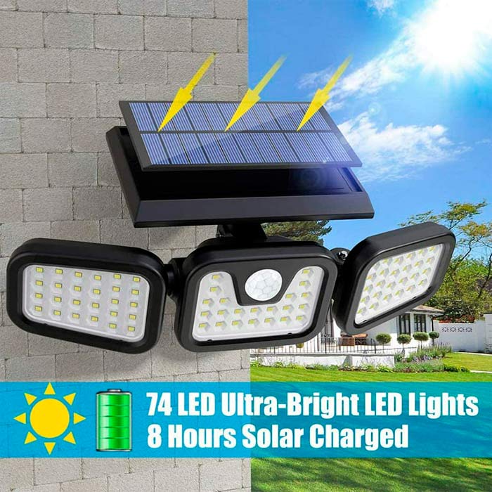 TripleSolar lampada solare a 3 lati - Image 4