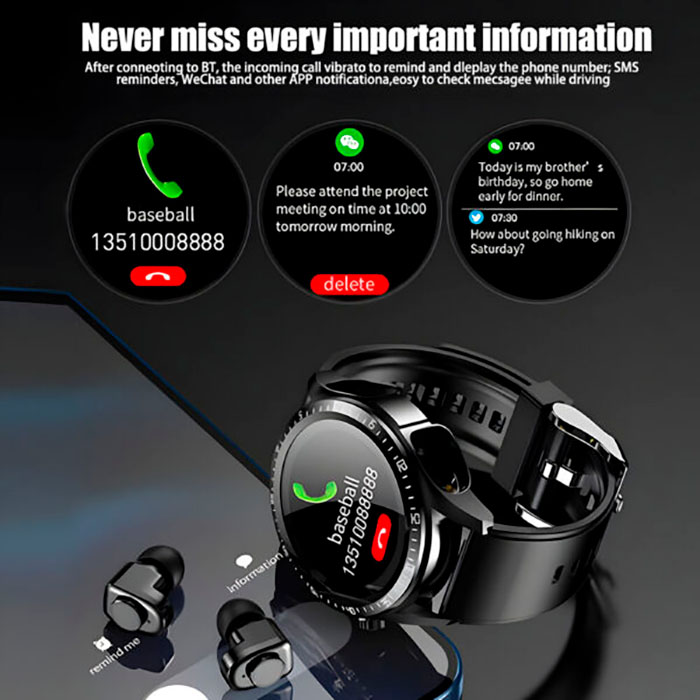 UltimateWatch, smartwatch e cuffie wireless in 1 set - Image 7