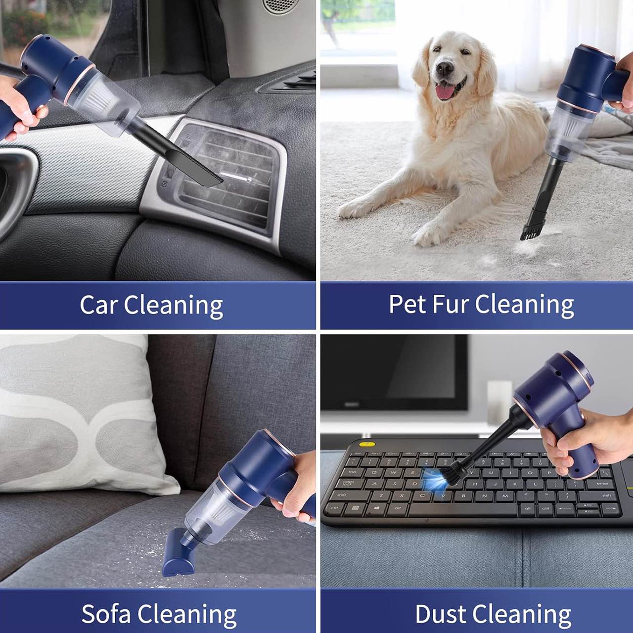 VacBlow, aspirapolvere e soffiatore portatile senza fili 2in1 - Image 10