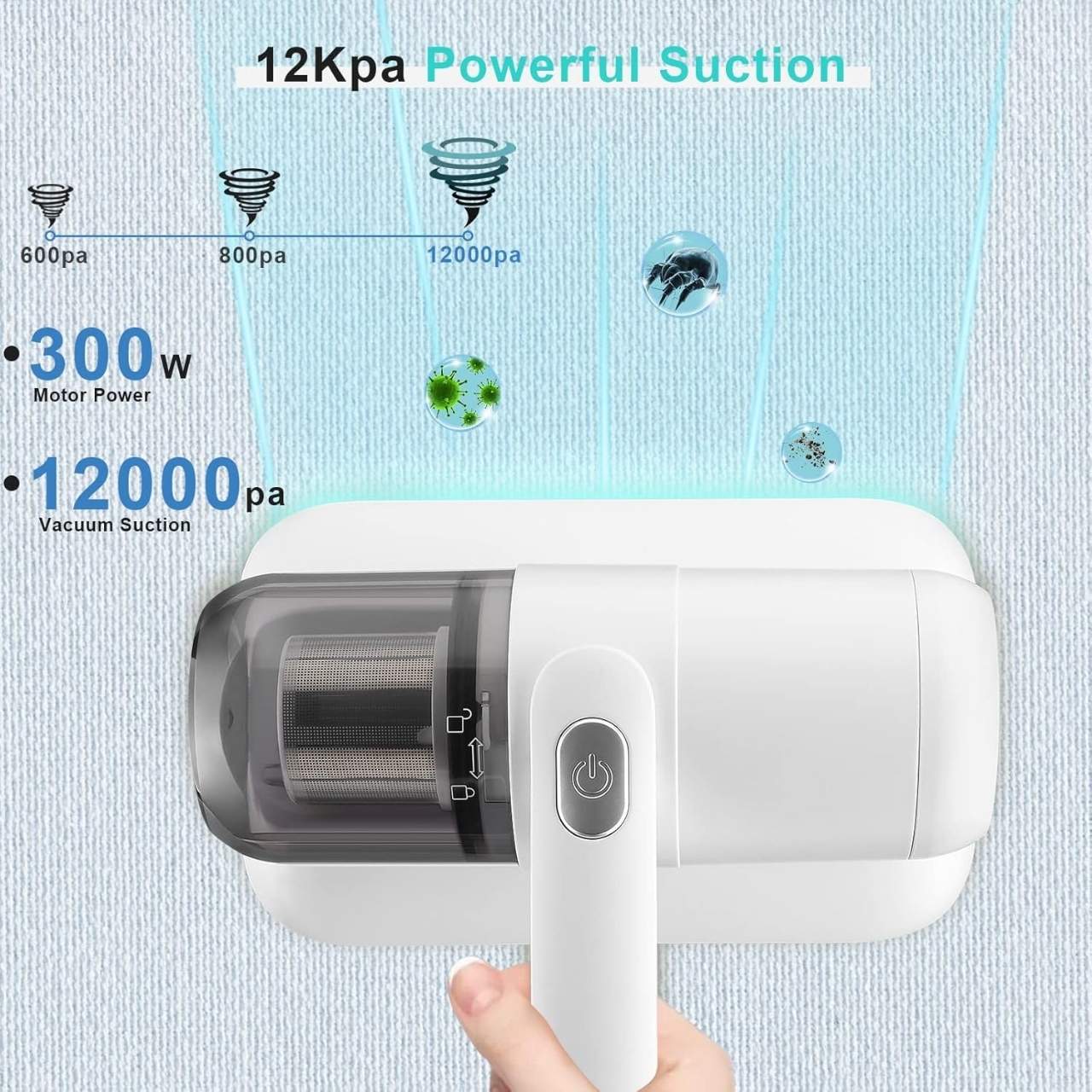 La luce UV offre una copertura più ampia e garantisce l'eliminazione fino al 99,7% dei batteri!