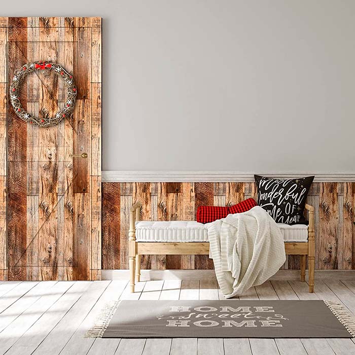VintageWall, adesivo autoadesivo con aspetto di legno naturale (300 x 45 cm) - Image 6